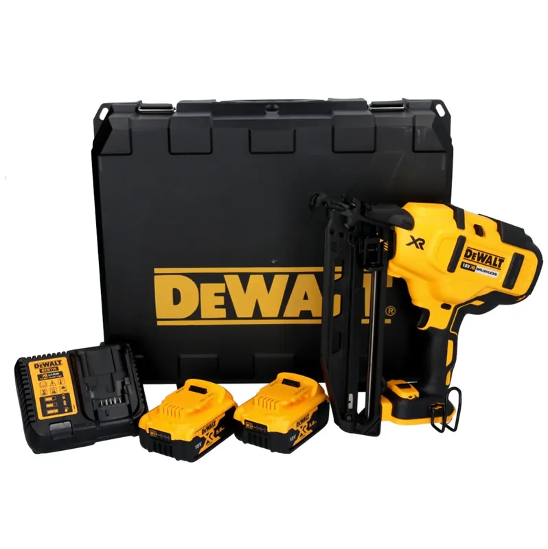 Jetzt Bestellen DeWalt DCN 660 P2 Akku Nagler 18V 32-63 mm Brushless + 2x Akku 5,0 Ah + Ladegerät + Koffer