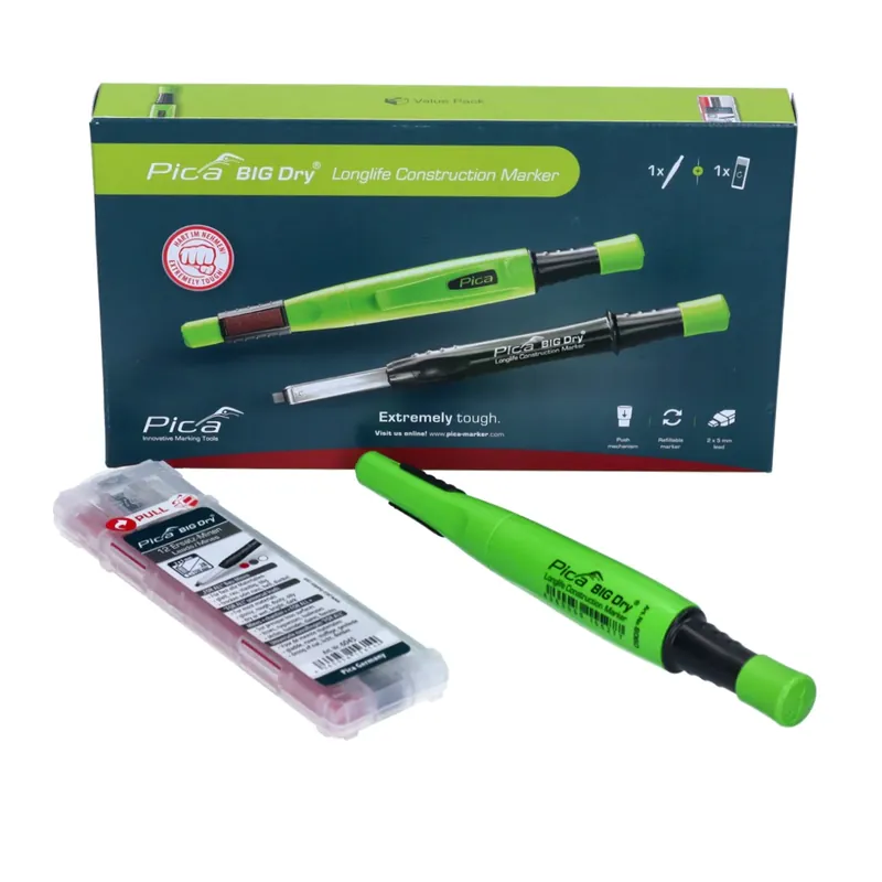 Angebot Pica Marker BIG Dry Longlife Construction Marker Vorteils Box ( 6095 ) + 12x Ersatz Mine