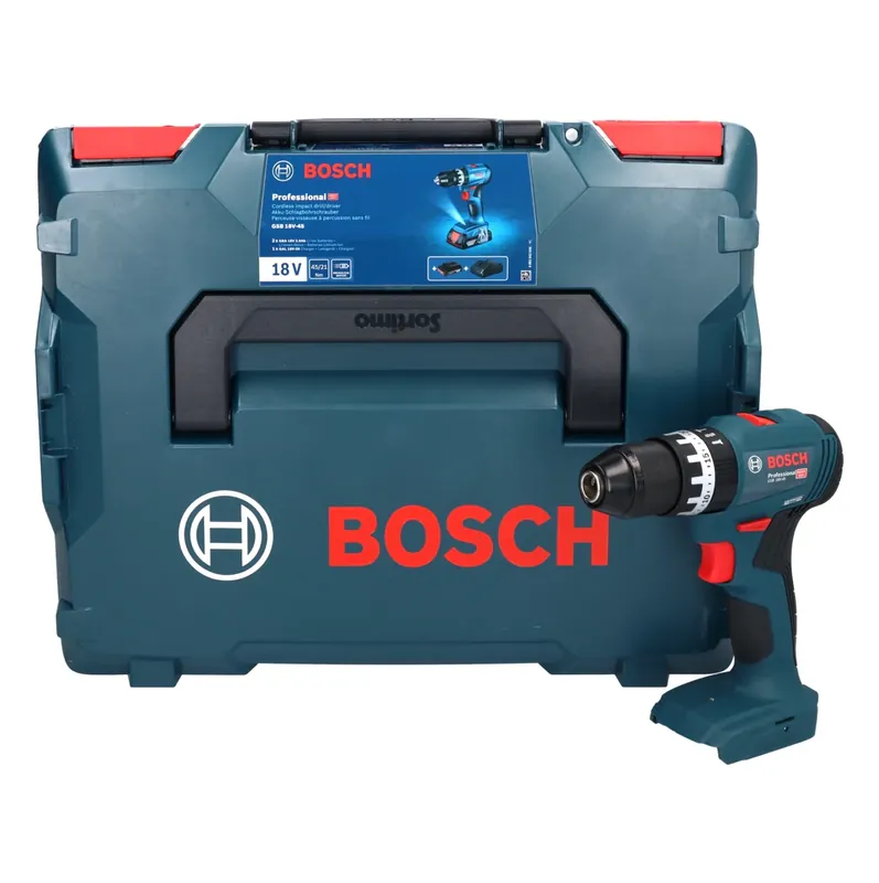 Geprüft Bosch GSB 18V-45 Akku Schlagbohrschrauber 18 V 45 Nm ( 06019K3301 ) Brushless + L-Boxx - ohne Akku, ohne Ladegerät