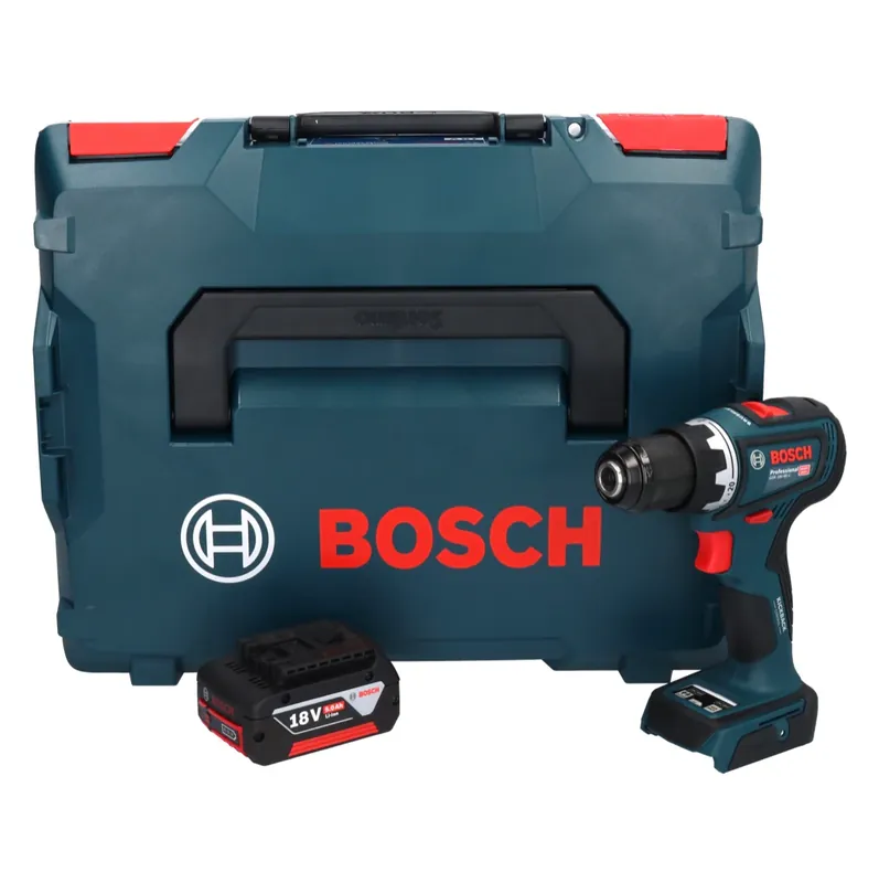 Schneller Versand Bosch GSR 18V-90 C Professional Akku Bohrschrauber 18 V 64 Nm Brushless + 1x Akku 5,0 Ah + L-Boxx - ohne Ladegerät