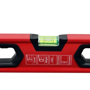 Direkt Vom Hersteller HAUSHALT Wasserwaage 1000 mm mit 3 Libellen und ergonomischer gummierter Griff 640 g rot