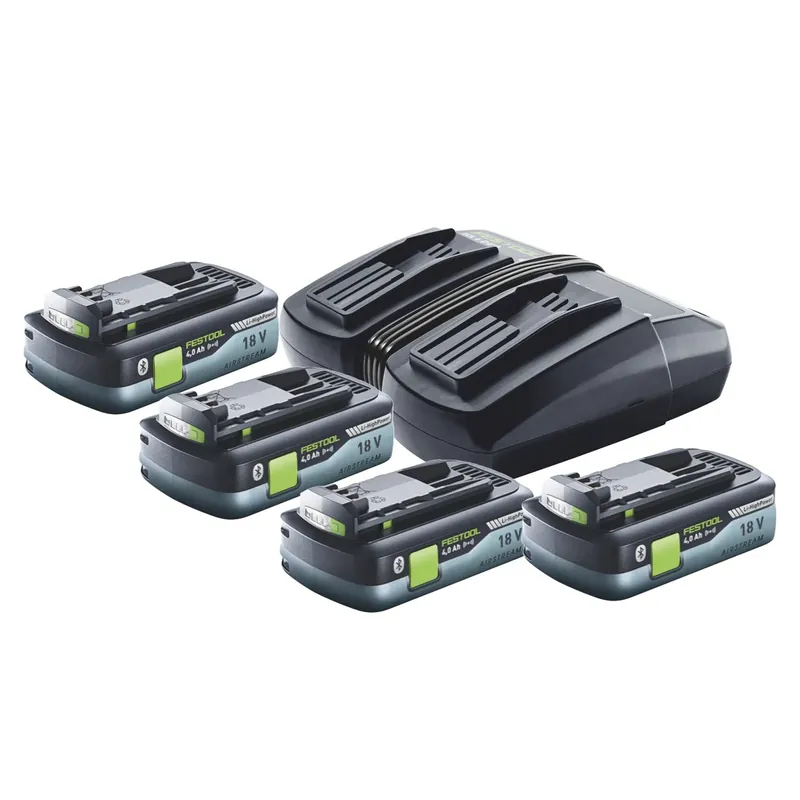 Super-Preis Festool Energie Set TCL 6 DUO Doppel Schnellladegerät 10,8 V - 18 V ( 577017 ) + 4x BP 18 Li 4,0Ah HPC-ASI Akkupack HighPower ( 4x 205034 )