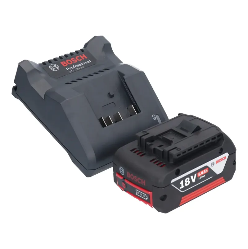 Bosch GAL 18V-20 Akku Ladegerät 10,8 - 18 V 2 A ( 2607226281 ) + 1x GBA 18 V 5,0 Ah Akku ( 2607337069 ) Aktuell