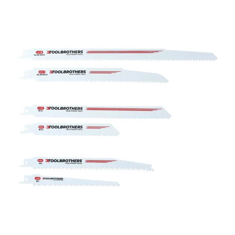 Neu Im Sortiment Toolbrothers SAWFISH Reciprosägen 6-teiliges Säbelsägen-Set HCS / BIM für die Bearbeitung von Holz, Holz mit Nägeln, Metall & Kunststoff