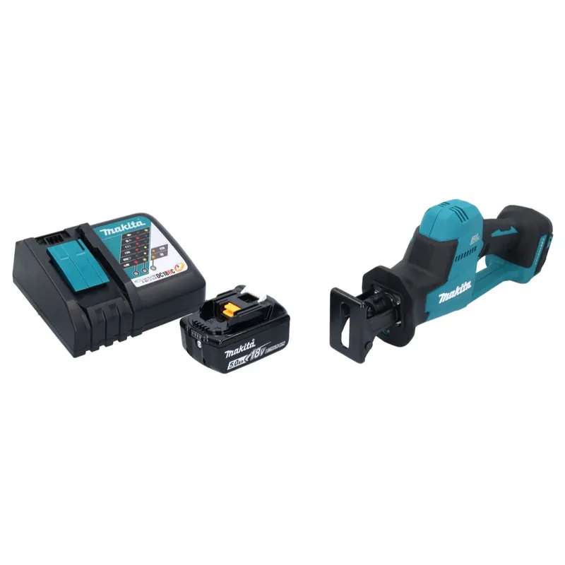 Makita DJR 189 RT1 Akku Reciprosäge Säbelsäge 18 V Brushless + 1x Akku 5,0 Ah + Ladegerät Nur Heute