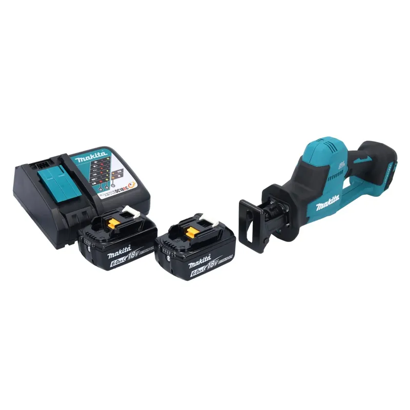 Makita DJR 189 RG Akku Reciprosäge Säbelsäge 18 V Brushless + 2x Akku 6,0 Ah + Ladegerät Zertifiziert