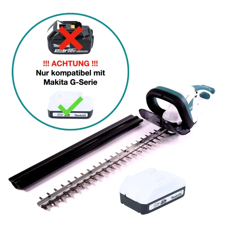 Nur Für Kurze Zeit Makita UH 522 DY1 Akku Heckenschere 18 V 52 cm G Serie + 1x Akku 1,5 Ah - ohne Ladegerät