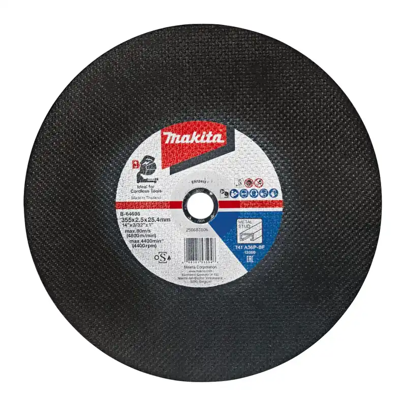 Saisonangebot Makita B-64696-5 Trennscheibe 355 x 2,5 x 25,4 mm A36P 5 Stück für Stahl