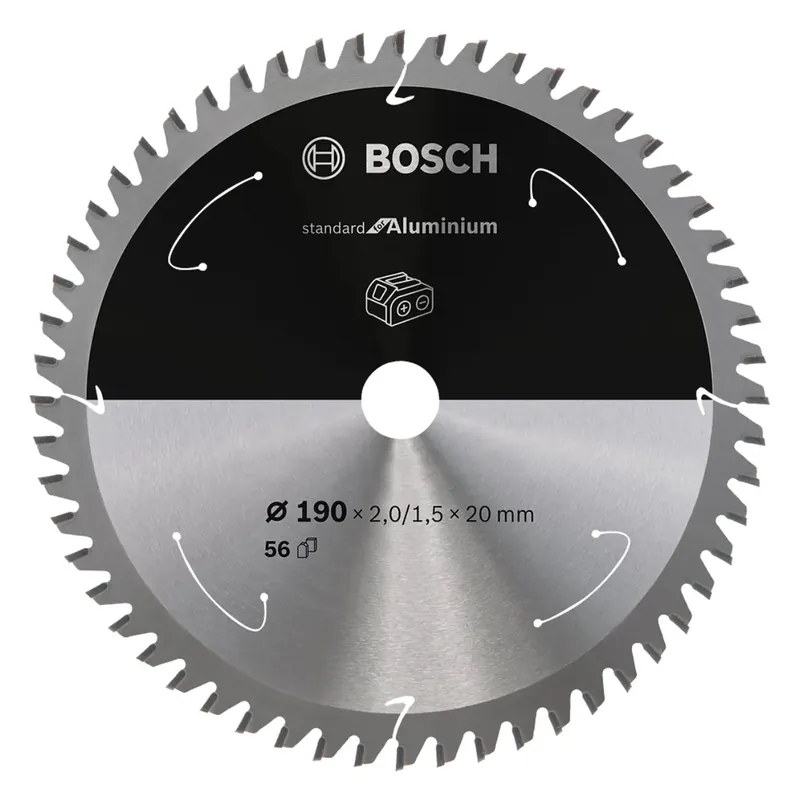 Meistverkauft Bosch Professional Standard for Aluminium Kreissägeblatt 190 x 20 x 2 mm 56 Zähne ( 2608837770 )