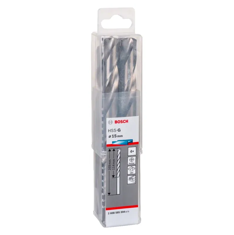 Super-Preis Bosch Spiralbohrer HSS-Co 8,0 x 75 x 117 mm 5 Stk. ( 2608585894 ) Kobalt Legierung DIN 338 für Metall