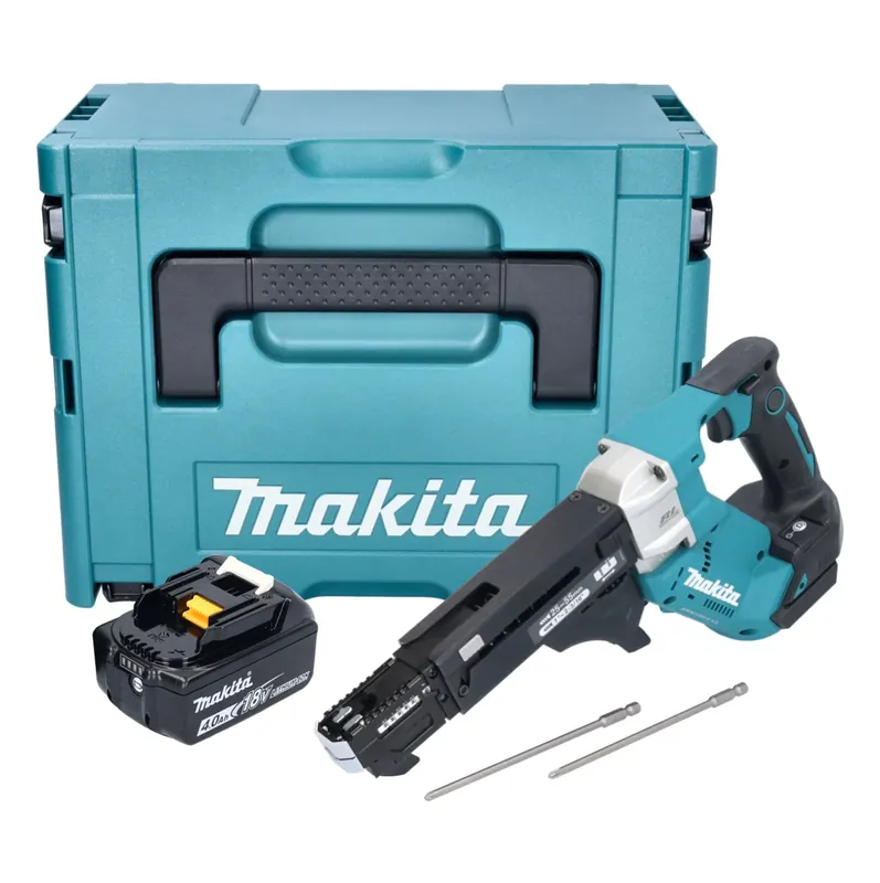 Top-Preis Makita DFR 551 M1J Akku Magazinschrauber 18 V 25 - 55 mm Brushless + 1x Akku 4,0 Ah + Makpac - ohne Ladegerät