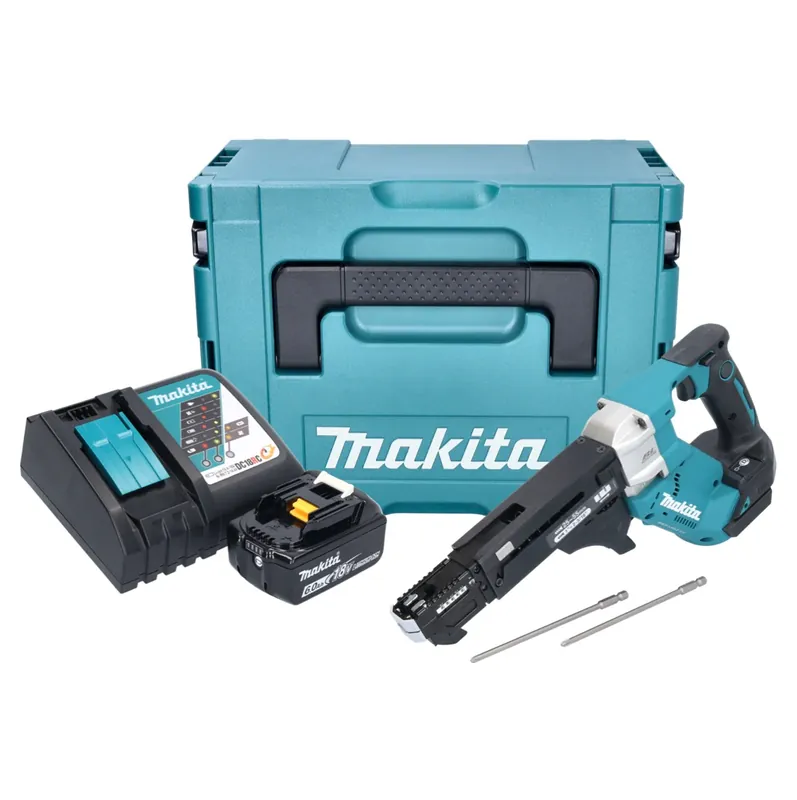 Makita DFR 551 RG1J Akku Magazinschrauber 18 V 25 - 55 mm Brushless + 1x Akku 6,0 Ah + Ladegerät + Makpac Sale