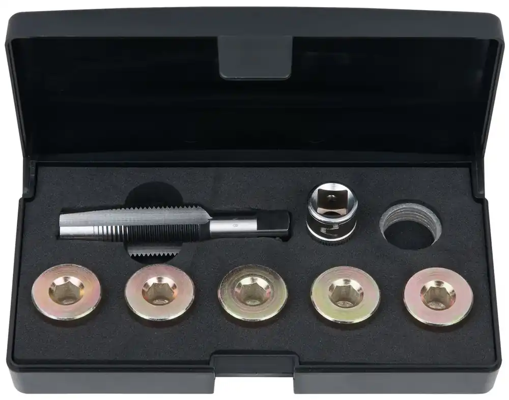 Ausverkauf KS TOOLS Ölablassschrauben-Gewindereparatur-Satz, 12-tlg M18 x 1,5 ( 150.4935 )