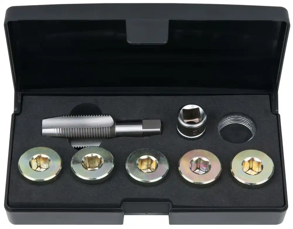 KS TOOLS Ölablassschrauben-Gewindereparatur-Satz, 12-tlg M20 x 1,5 ( 150.4940 ) Sonderangebot