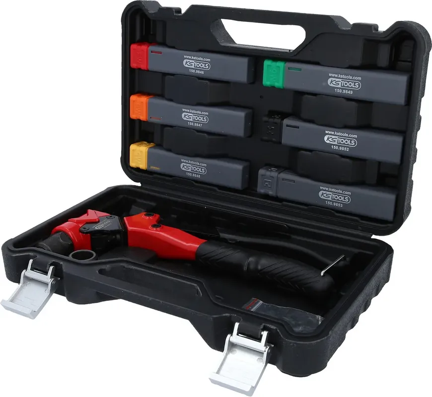 Finale Aktion KS TOOLS 3 in 1 Handnietzangen-Satz, drehbar, 12-tlg. ( 150.9820 )