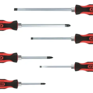 Knallerangebot KS TOOLS ERGOTORQUEmax Schlagkappen-Schraubendreher-Satz, 6-tlg Schlitz, PZ ( 151.1165 )