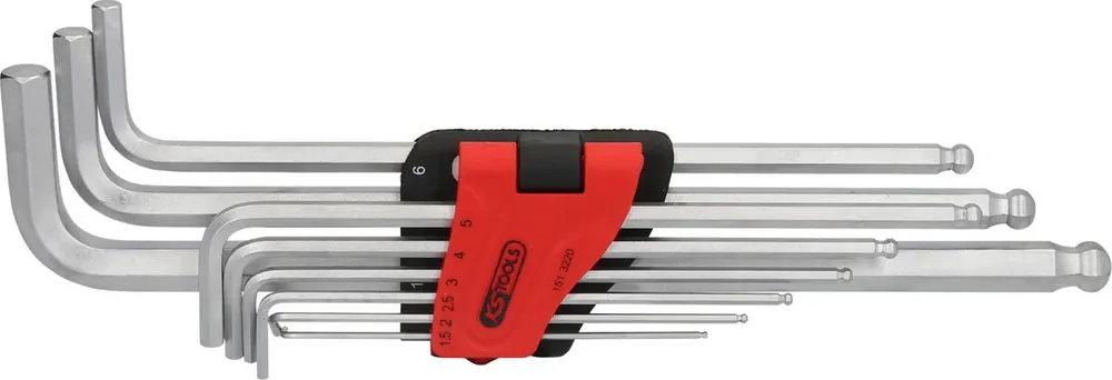 Bestseller KS TOOLS Kugelkopf-Innensechskant-Winkelstiftschlüssel-Satz,XL,9-tlg ( 151.3220 )