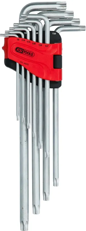 Billig KS TOOLS Torx-Winkelstiftschlüssel-Satz mit Bohrung, XL, 10-tlgTB8-TB50 ( 151.4800 )