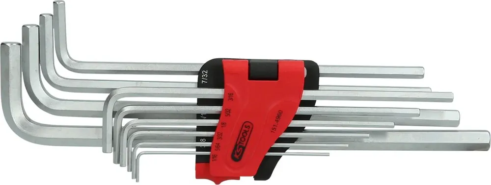 Aktuell KS TOOLS Innensechskant-Winkelstiftschlüssel-Satz, extra lang, 10-tlg Zoll ( 151.4960 )