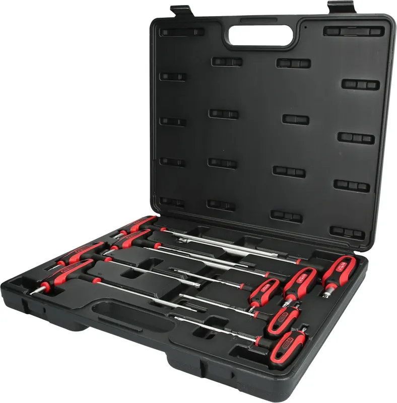 KS TOOLS T-Griff-Schlüssel-Satz, Torx mit Bohrung,9-tlgTB10-TB50 ( 151.8160 ) Letzte Chance