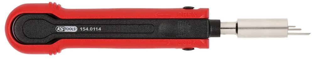 Knallerangebot KS TOOLS Kabel-Entriegelungswerkzeug für Flachsteckhülsen 1,2 mm, 2B ( 154.0114 )