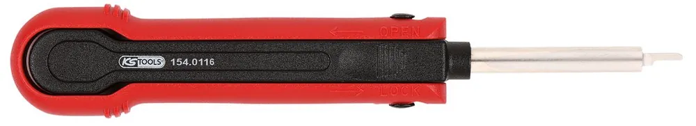 KS TOOLS Kabel-Entriegelungswerkzeug für Flachsteckhülsen 1,2 mm ( 154.0116 ) Abverkauf