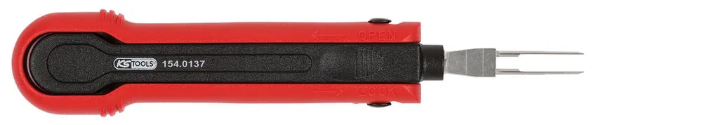 KS TOOLS Kabel-Entriegelungswerkzeug für Flachsteckhülsen 14,5mm ( 154.0137 ) Begrenztes Angebot