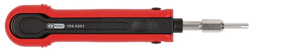 Garantierte Lieferung KS TOOLS Entriegelungswerkzeug für Rundstecker/Rundsteckhülsen 1,2 mm (AMP Tyco 1,5) ( 154.0201 )