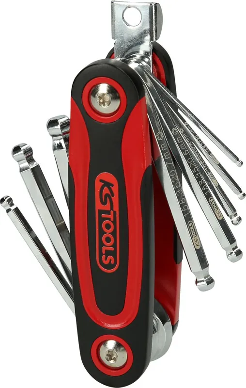 Billig KS TOOLS Kugelkopf-Innensechskant-Winkelstiftschlüssel-Klapphalter, 8-tlg ( 158.3520 )