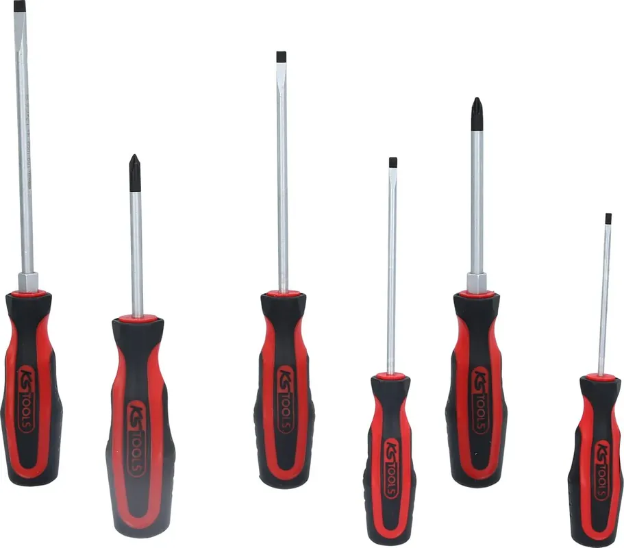 Preisreduziert KS TOOLS ERGOTORQUEplus Schraubendreher-Satz, 6-tlg Schlitz, PH ( 159.0010 )
