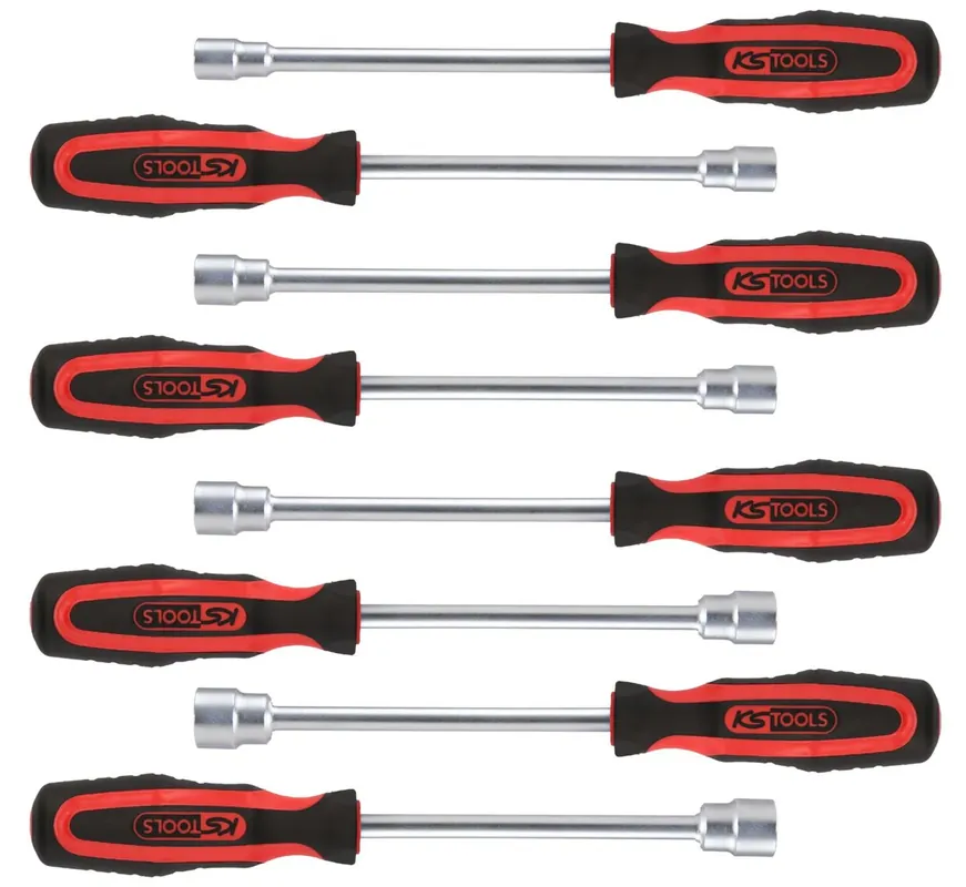 Neue Kollektion KS TOOLS ERGOTORQUEplus Stecknuss-Schraubendreher-Satz, 8-tlg ( 159.1200 )
