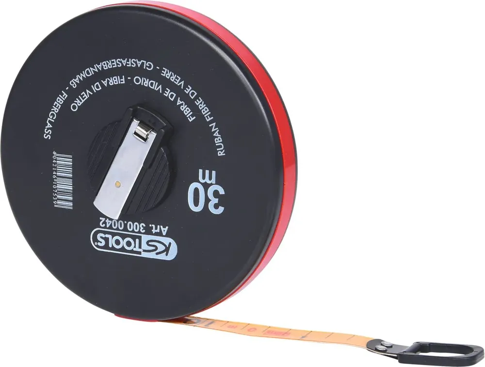 KS TOOLS Kapselbandmaß mit Kunststoffband, 30m ( 300.0042 ) Geprüft