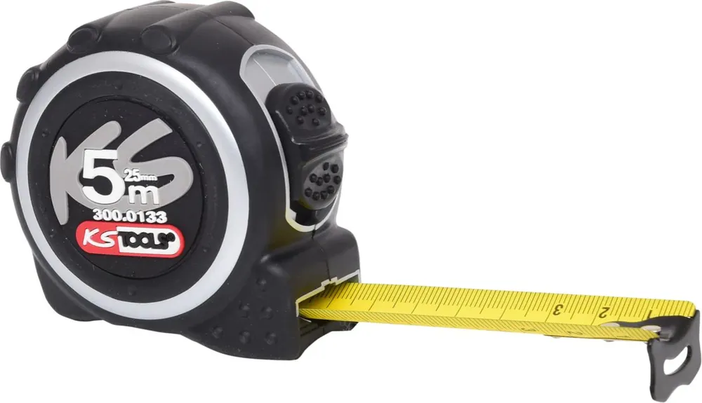 Super-Preis KS TOOLS Bandmaß mit Feststeller,schwarz-grau, 5m, 25mm ( 300.0133 )
