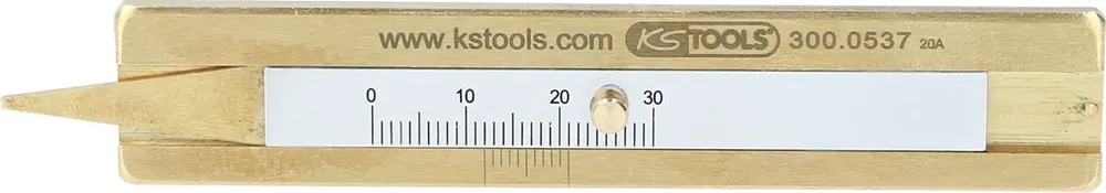 Markenware KS TOOLS Reifenprofil-Tiefenmesser 0 - 30 mm ( 300.0537 )