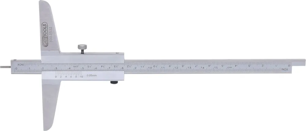 Geprüft KS TOOLS Tiefenmessschieber mit Messstift, 0-150mm ( 300.0552 )