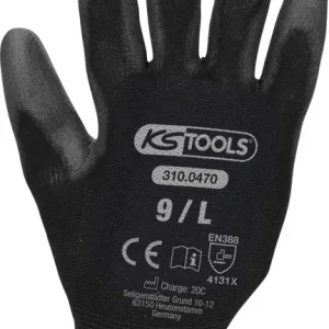KS TOOLS Mikro-Feinstrickhandschuhe-schwarz, 9, 12 Paar ( 310.0470 ) Direkt Vom Hersteller