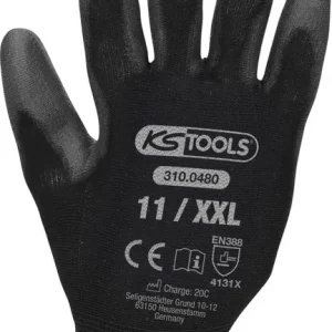Begrenztes Angebot KS TOOLS Mikro-Feinstrickhandschuhe-schwarz, 11, 12 Paar ( 310.0480 )