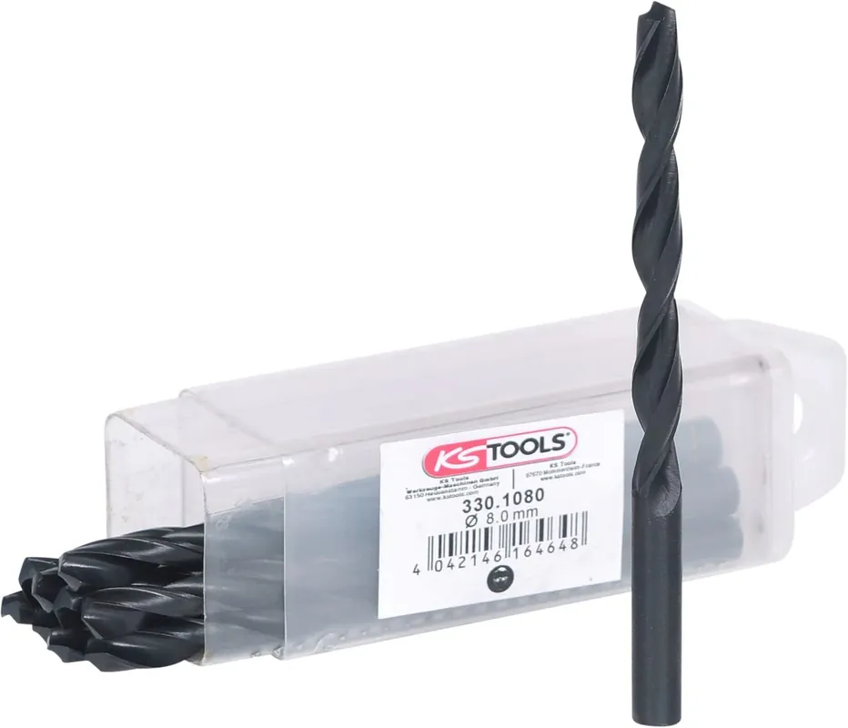 Aktuell KS TOOLS HSS-R Spiralbohrer, 8mm, 10er Pack ( 330.1080 )