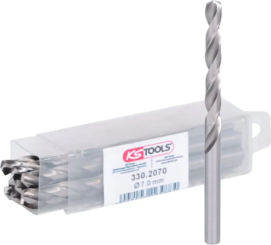 Expressversand KS TOOLS HSS-G Spiralbohrer, 7mm, 10er Pack ( 330.2070 )
