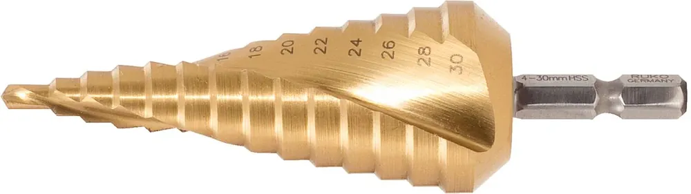 Must-Have KS TOOLS HSS-TiN Stufenbohrer,Ø 4-30mm, 14 Stufen ( 330.2345 )