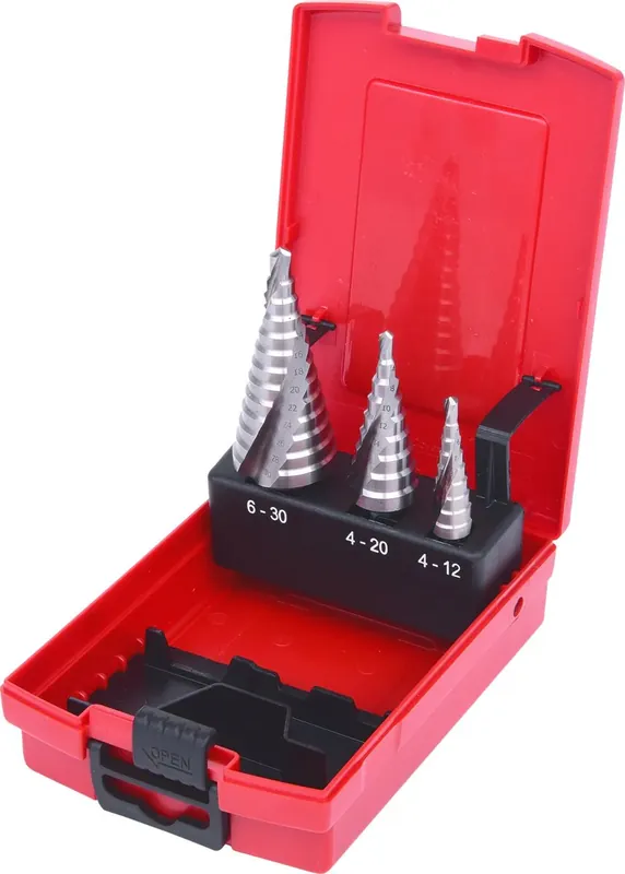 KS TOOLS HSS Co 5 Stufenbohrer-Satz, Kunststoffkassette 3-tlg ( 330.2414 ) Must-Have