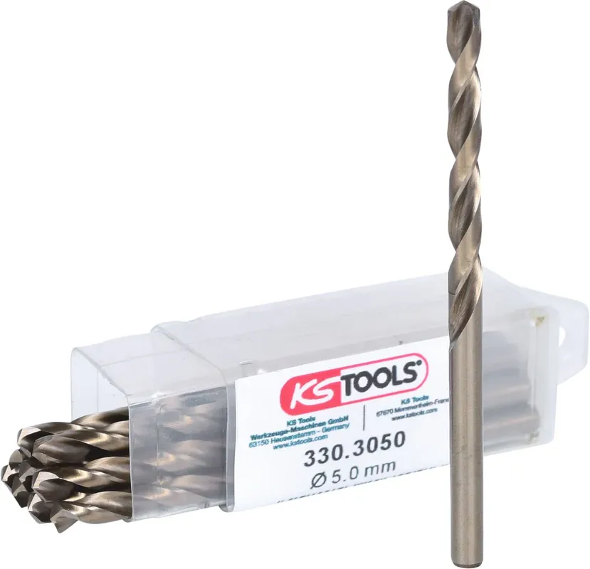 Top-Seller KS TOOLS HSS-G Co 5 Spiralbohrer, 5mm, 10er Pack ( 330.3050 )
