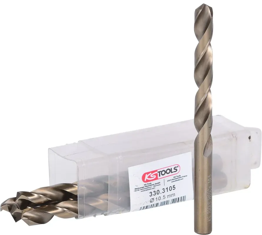 KS TOOLS HSS-G Co 5 Spiralbohrer, 10,5mm, 5er Pack ( 330.3105 ) Sonderangebot