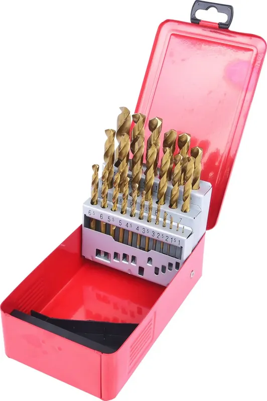 Rabatt KS TOOLS HSS TiN Spiralbohrer-Satz, Stahlblechkassette 25-tlg 1-13mm ( 330.4613 )