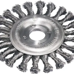 Finale Aktion KS TOOLS Rostfreie Stahldrahtrundbürste 0,5mm, Ø 115mm ( 340.0046 )