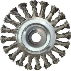 Sonderaktion KS TOOLS Rostfreie Stahldrahtrundbürste 0,5mm, Ø 125mm ( 340.0047 )