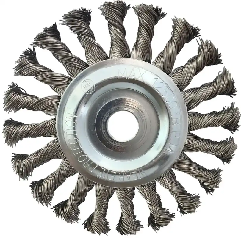 Sonderaktion KS TOOLS Rostfreie Stahldrahtrundbürste 0,5mm, Ø 125mm ( 340.0047 )