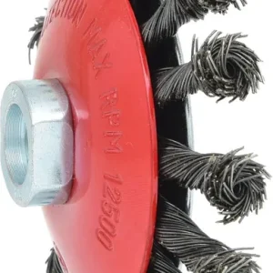 KS TOOLS Kegelform-Stahldrahtrundbürste 0,5mm, Ø 115mm ( 340.0049 ) Markenprodukt