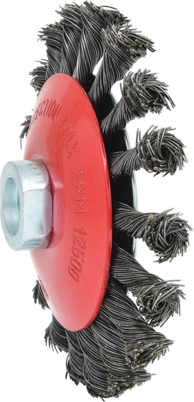 KS TOOLS Kegelform-Stahldrahtrundbürste 0,5mm, Ø 115mm ( 340.0049 ) Markenprodukt