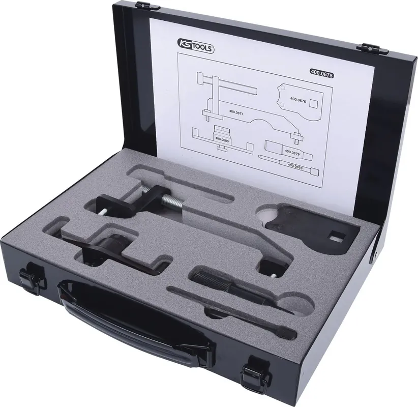 KS TOOLS Motoreinstell-Werkzeug-Satz für GM / Opel / Saab, 5-tlg ( 400.0675 ) Neue Ware